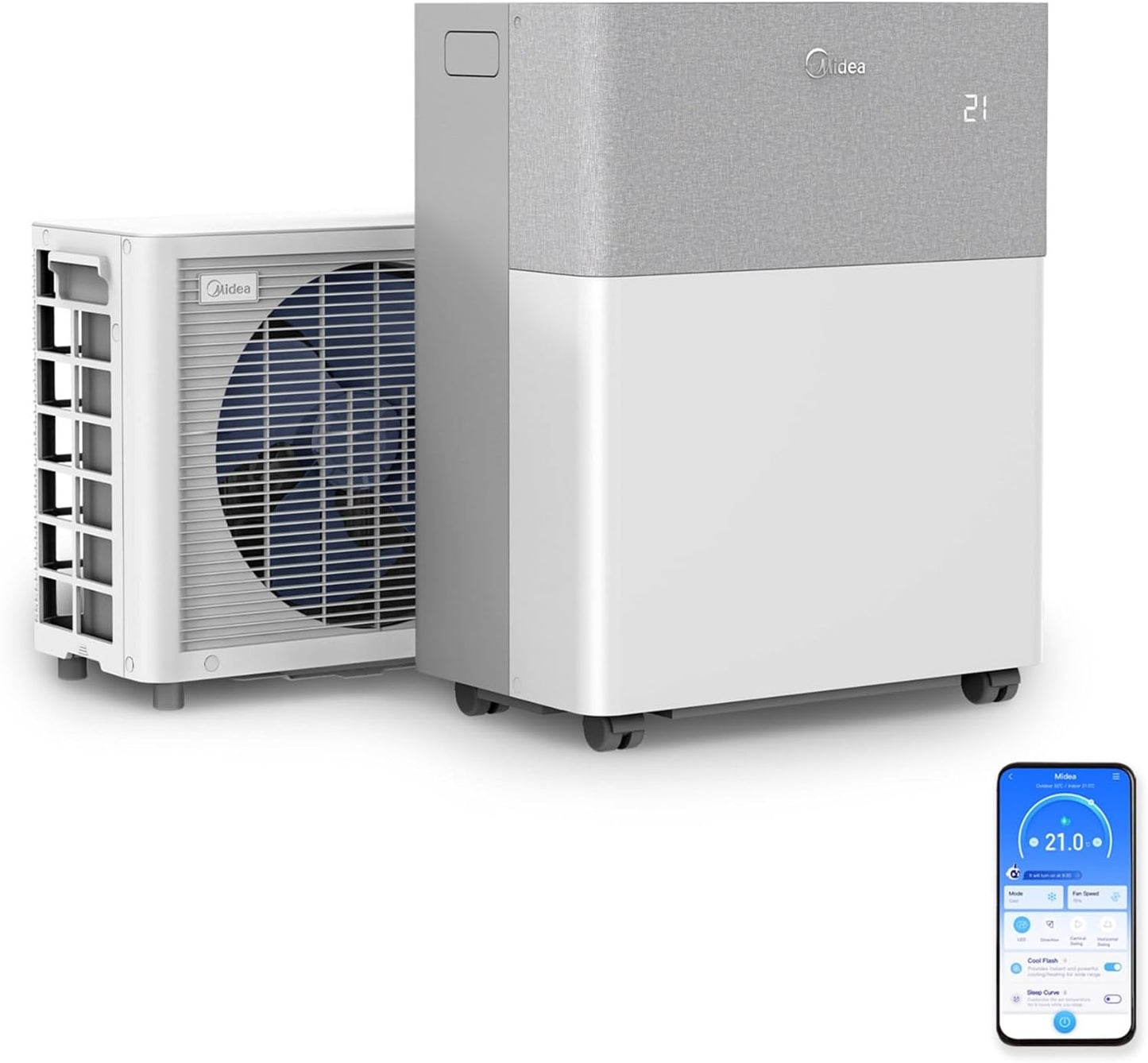 Midea PortaSplit 4-in-1 Mobiles Klimagerät