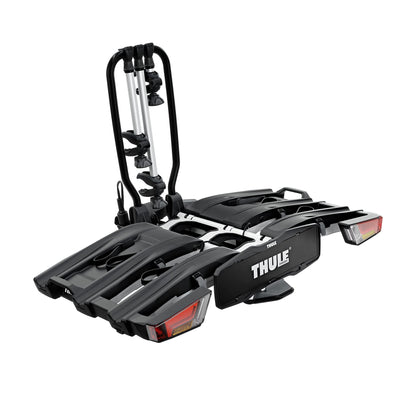 Thule Fahrradträger für Anhängerkupplung – Max. 2 Fahrräder, Klappbar, Für E-Bikes, 60 kg, Robustes Aluminium-Design
